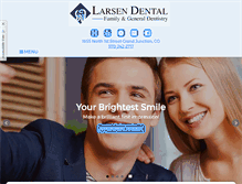 Tablet Screenshot of larsendental.com